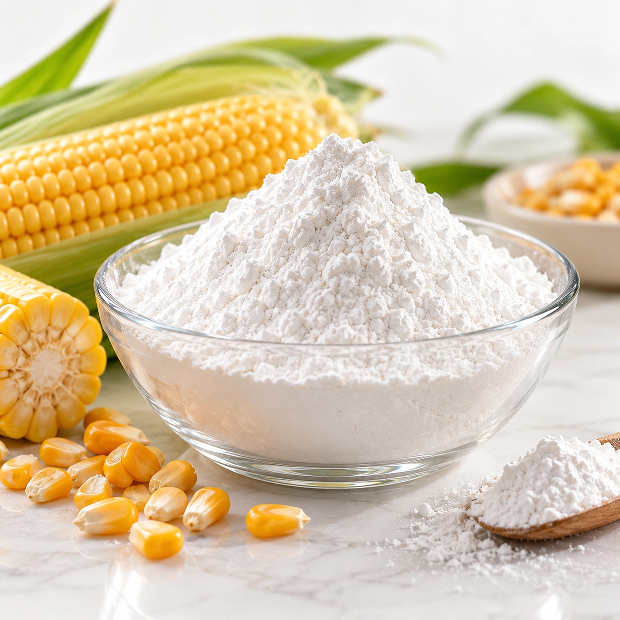 Native maize starch powder