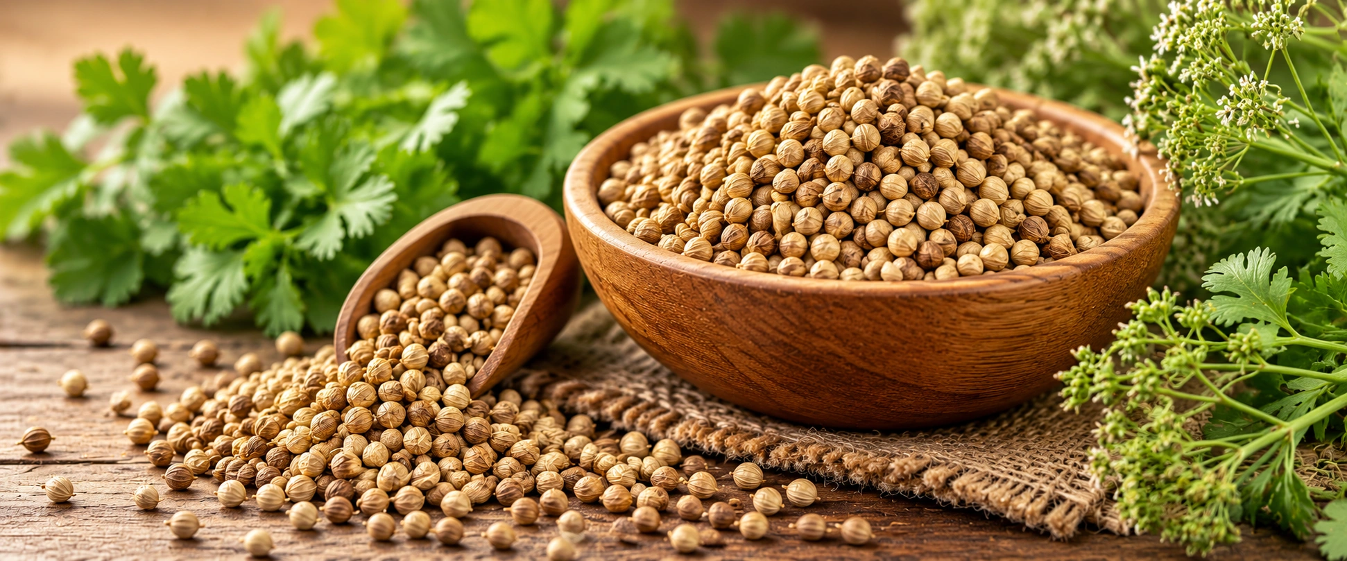 Coriander sourced from India