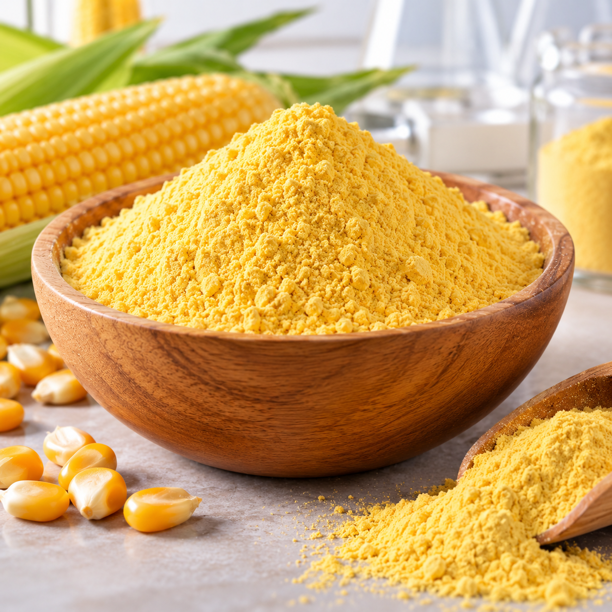 Natural starch and grain ingredients representing Yellow Dextrin sourcing